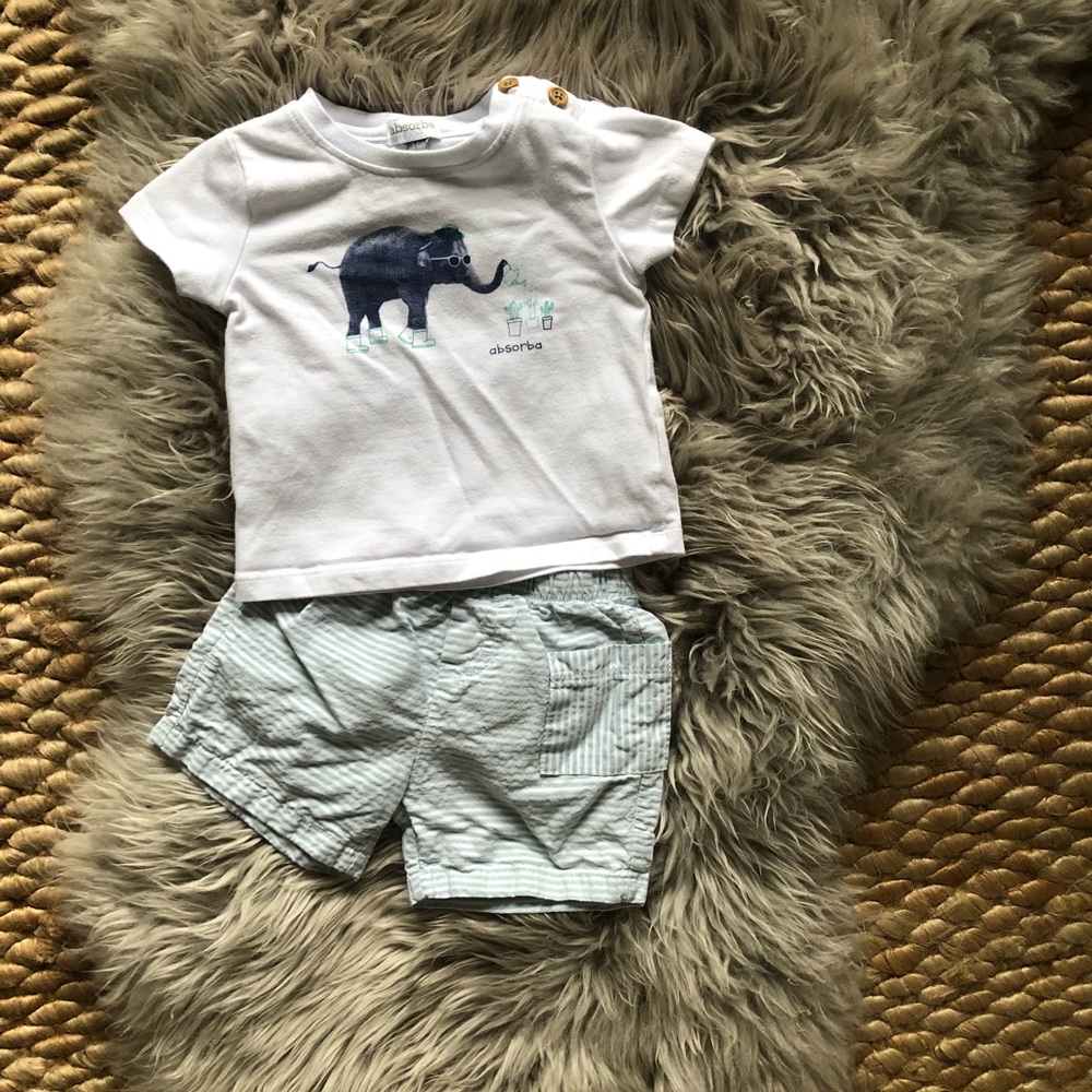 Absorba Baby Boys Shorts & Top